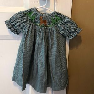 Smocked Deer Dress!